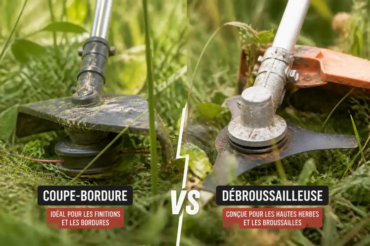 Différence coupe-bordure et débroussailleuse : le mauvais choix commence dans les hautes herbes