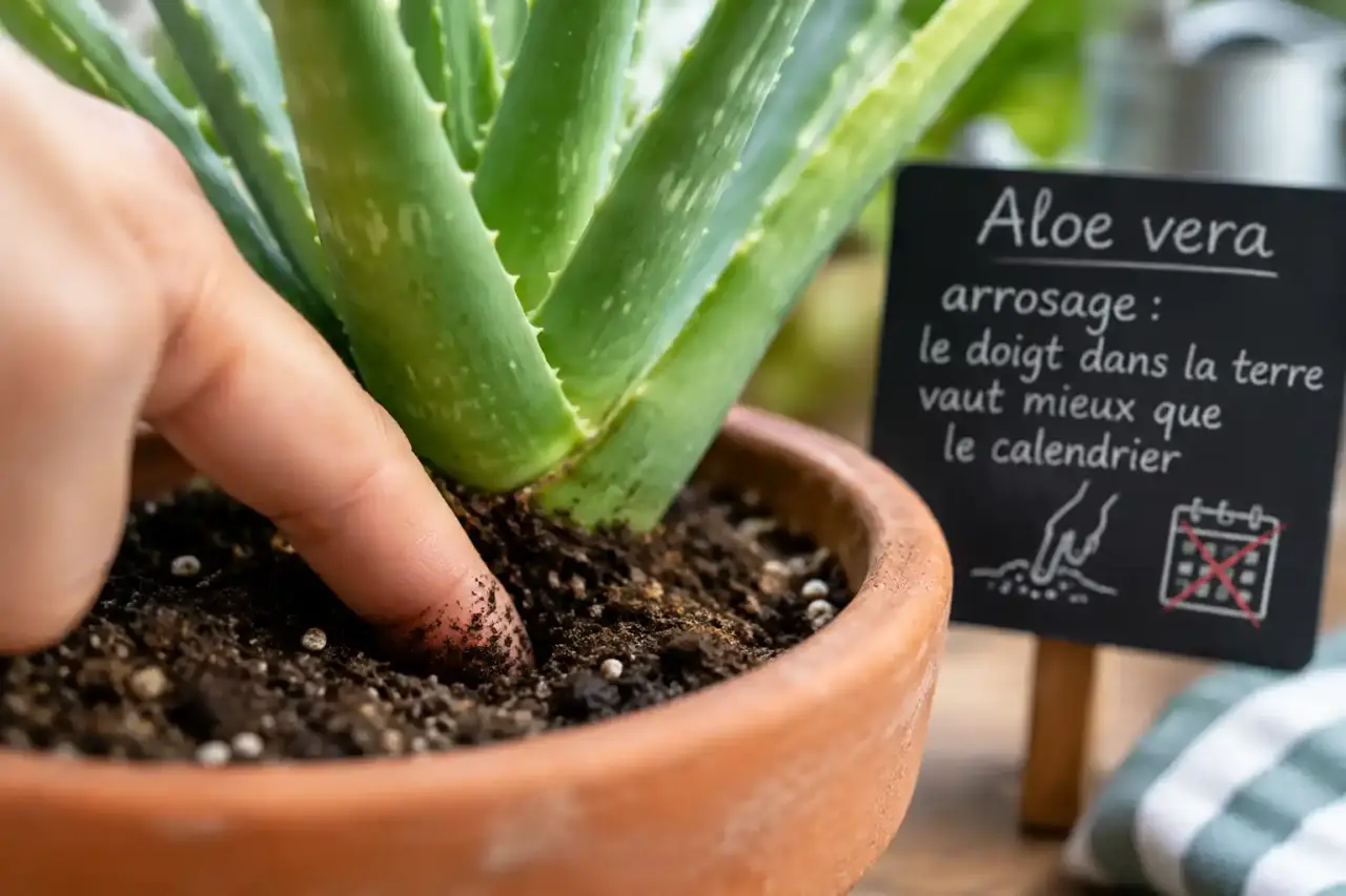 Aloe vera arrosage : le doigt dans la terre vaut mieux que le calendrier