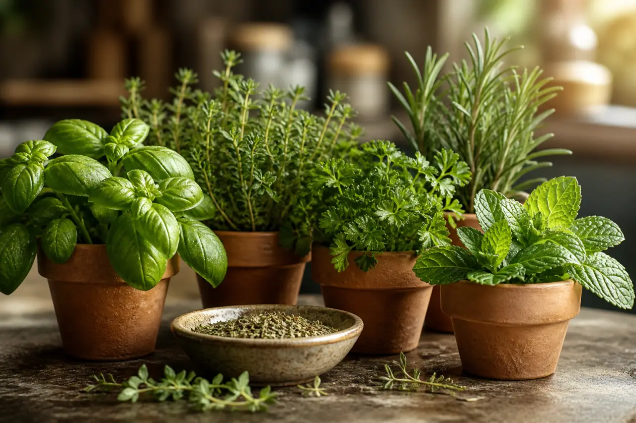 Fraîche en pot ou séchée : quelle plante aromatique pour cuisine parfume vraiment vos plats ?