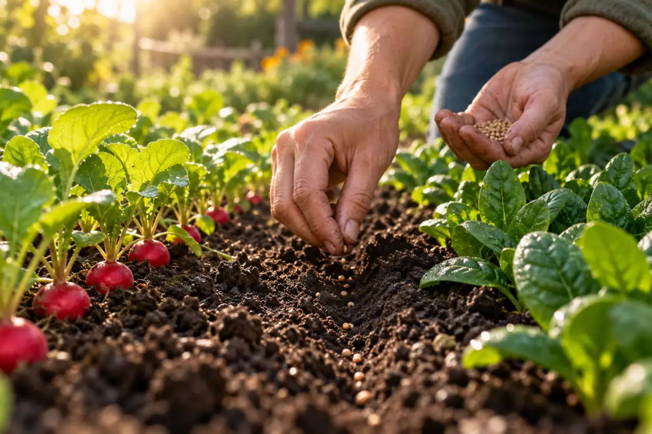 Semer en août : des radis pour l’automne, des épinards pour l’hiver