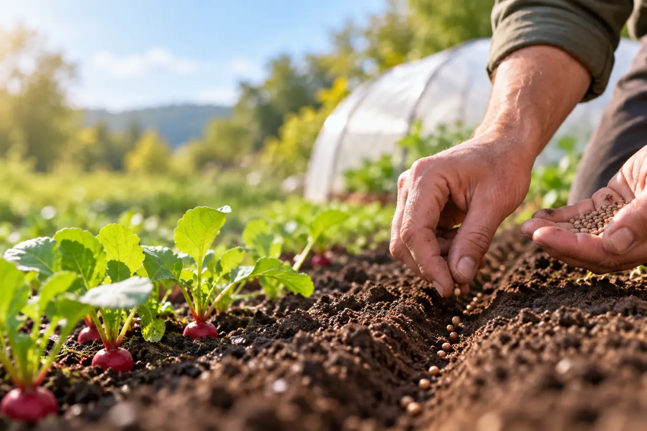 Quand semer les radis ? Les bonnes dates, du tunnel d’hiver aux semis d’été